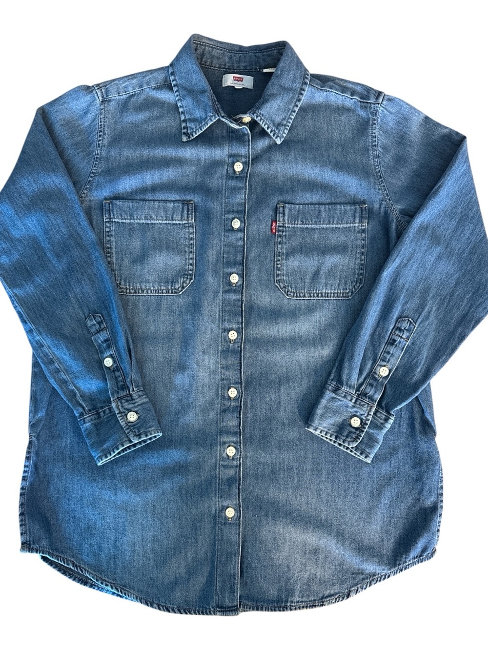 Levi's Blue Denim Button-Down Shirt